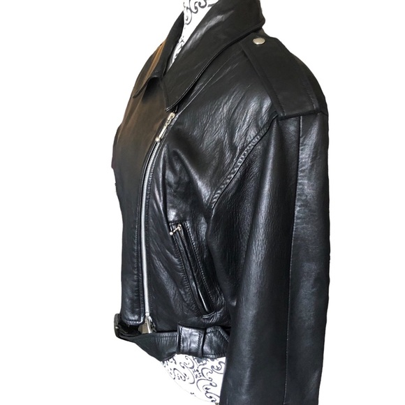 DANIER Leather Biker Jacket ( belt not included) - Picture 7 of 15